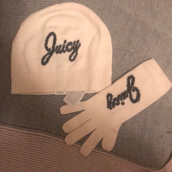 Juicy Couture Accessories - 💝NWT JUICY COUTURE HAT& GLOVE SET!!💝